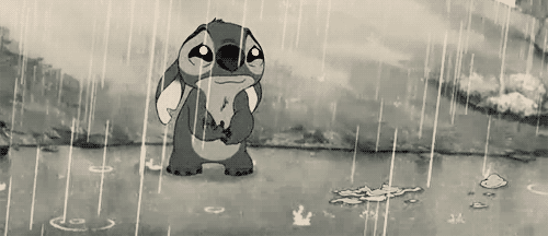 stitch is sad